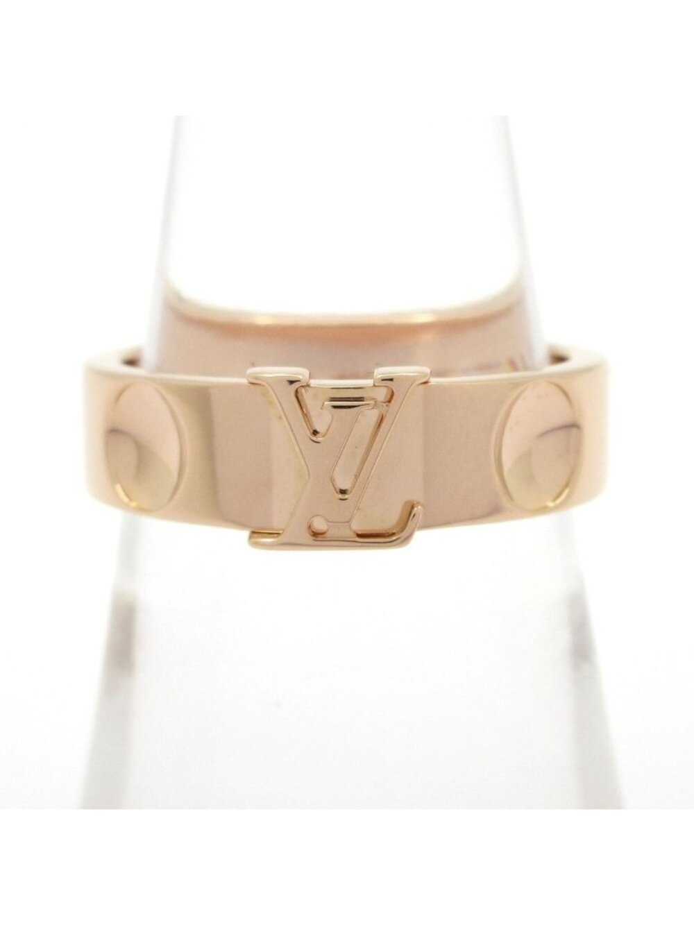 Louis Vuitton Ring 51 Bague Empreinte LV 18k Pink Gold